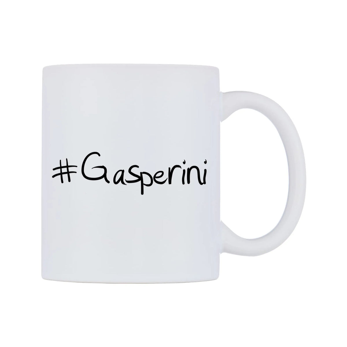 Gasperini Mug — mug, left side, on a white background