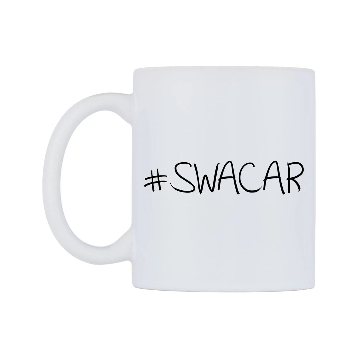 SWACAR Mug — mug, right side, on a white background