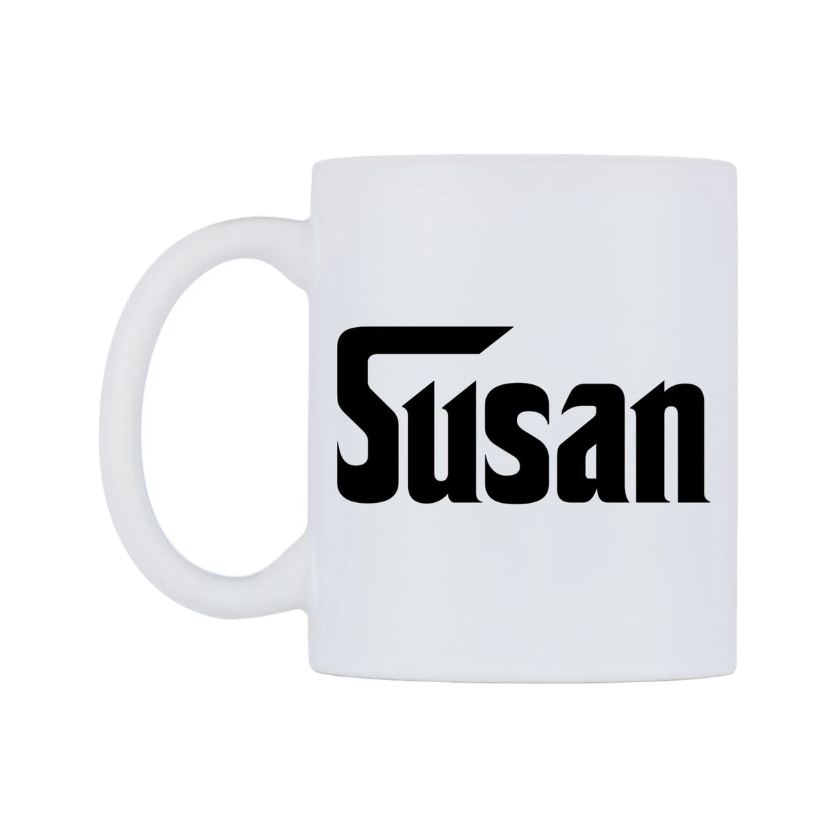 Susan - Godfather Themed Mug — white 11oz gloss mug, right side, on a white background