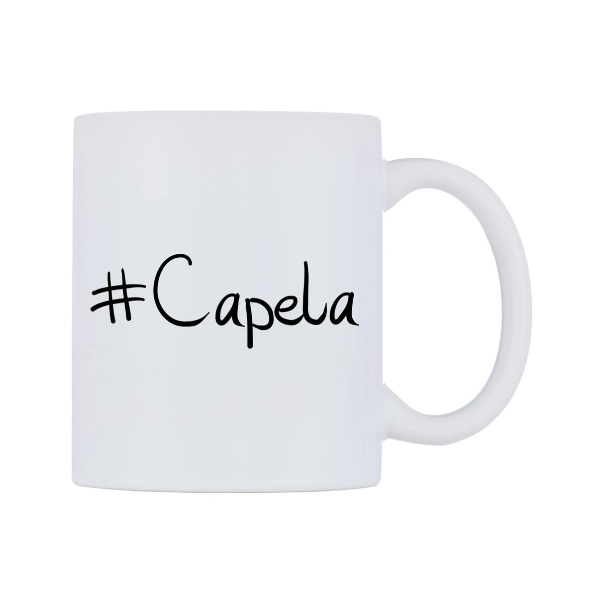 Capela Mug — mug, left side, on a white background