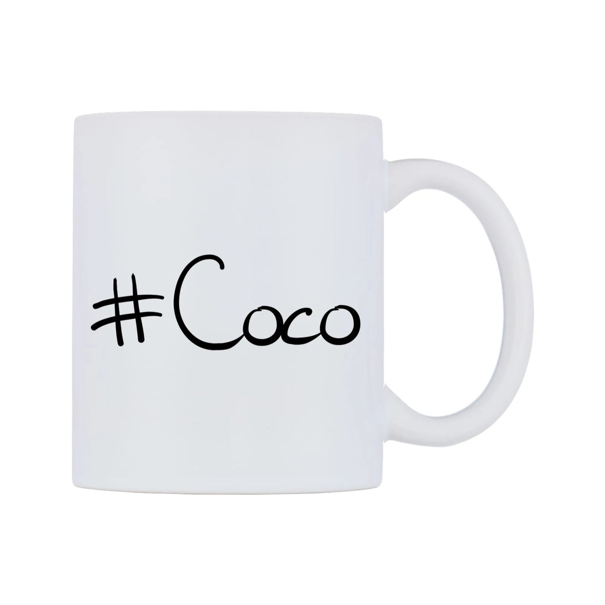Coco Mug — mug, left side, on a white background