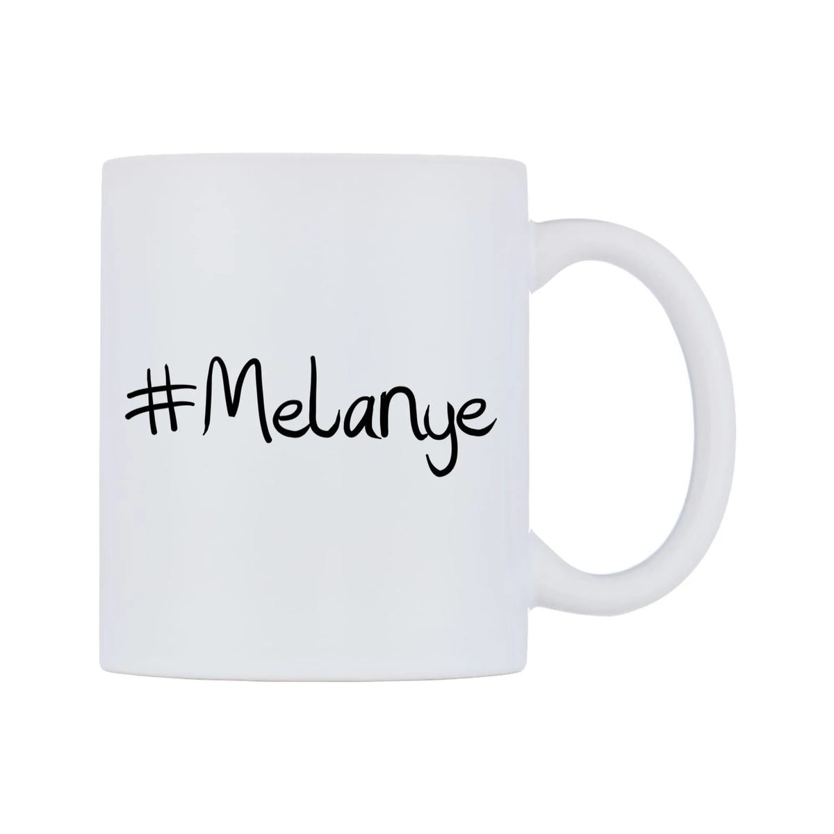 Melanye Mug — mug, left side, on a white background