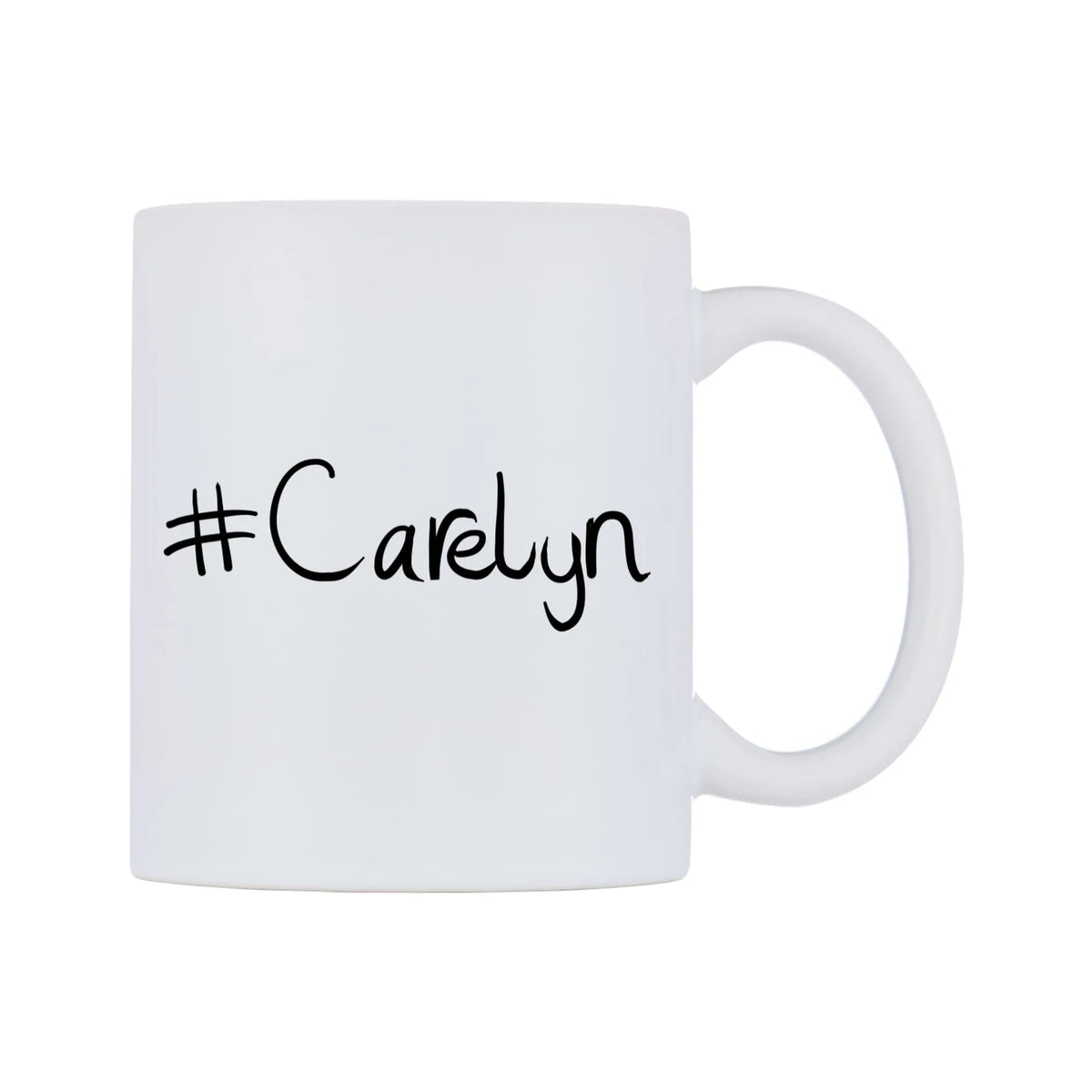Carelyn Mug — mug, left side, on a white background
