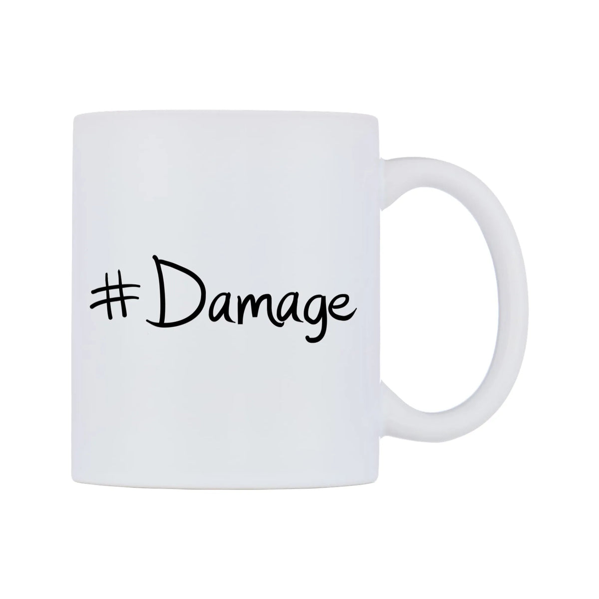 Damage Mug — mug, left side, on a white background