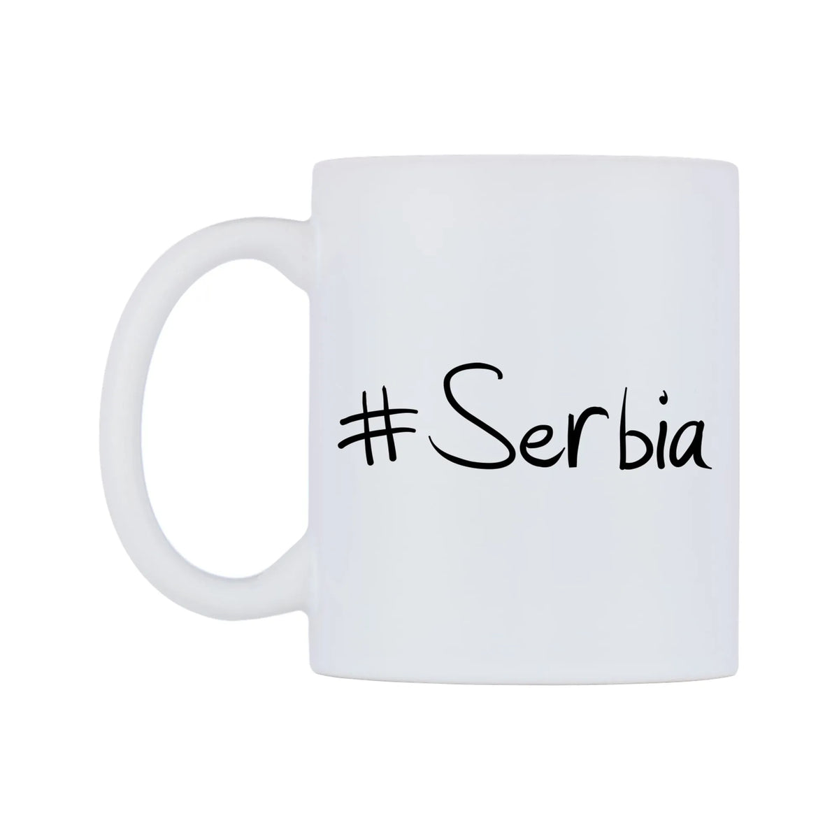 Serbia Mug — mug, right side, on a white background