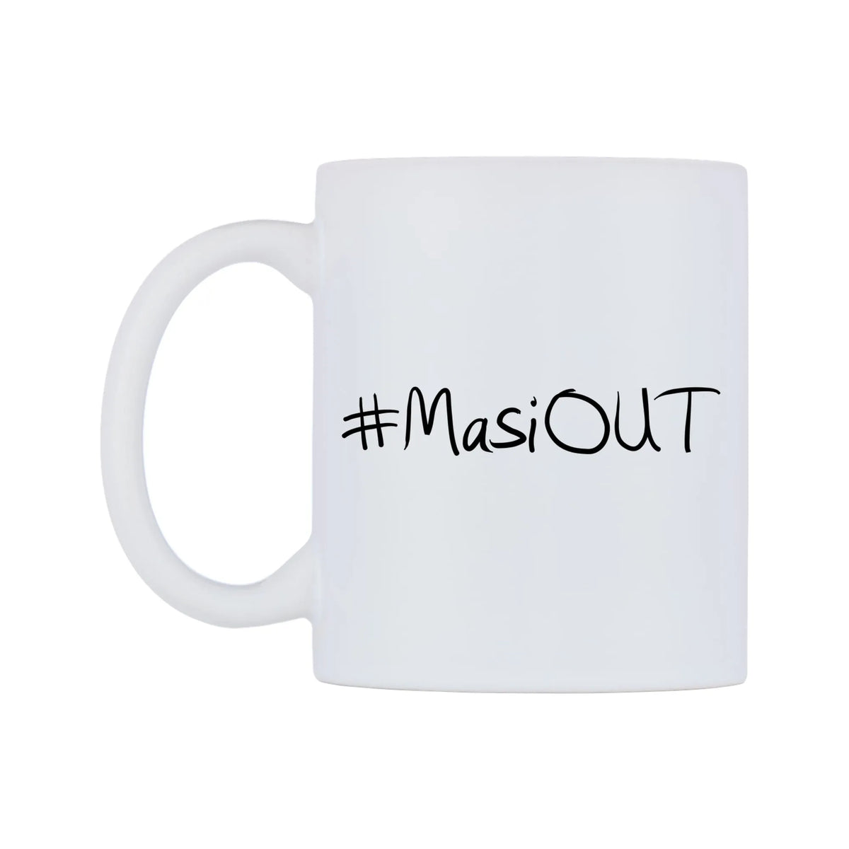 MasiOUT Mug — mug, right side, on a white background