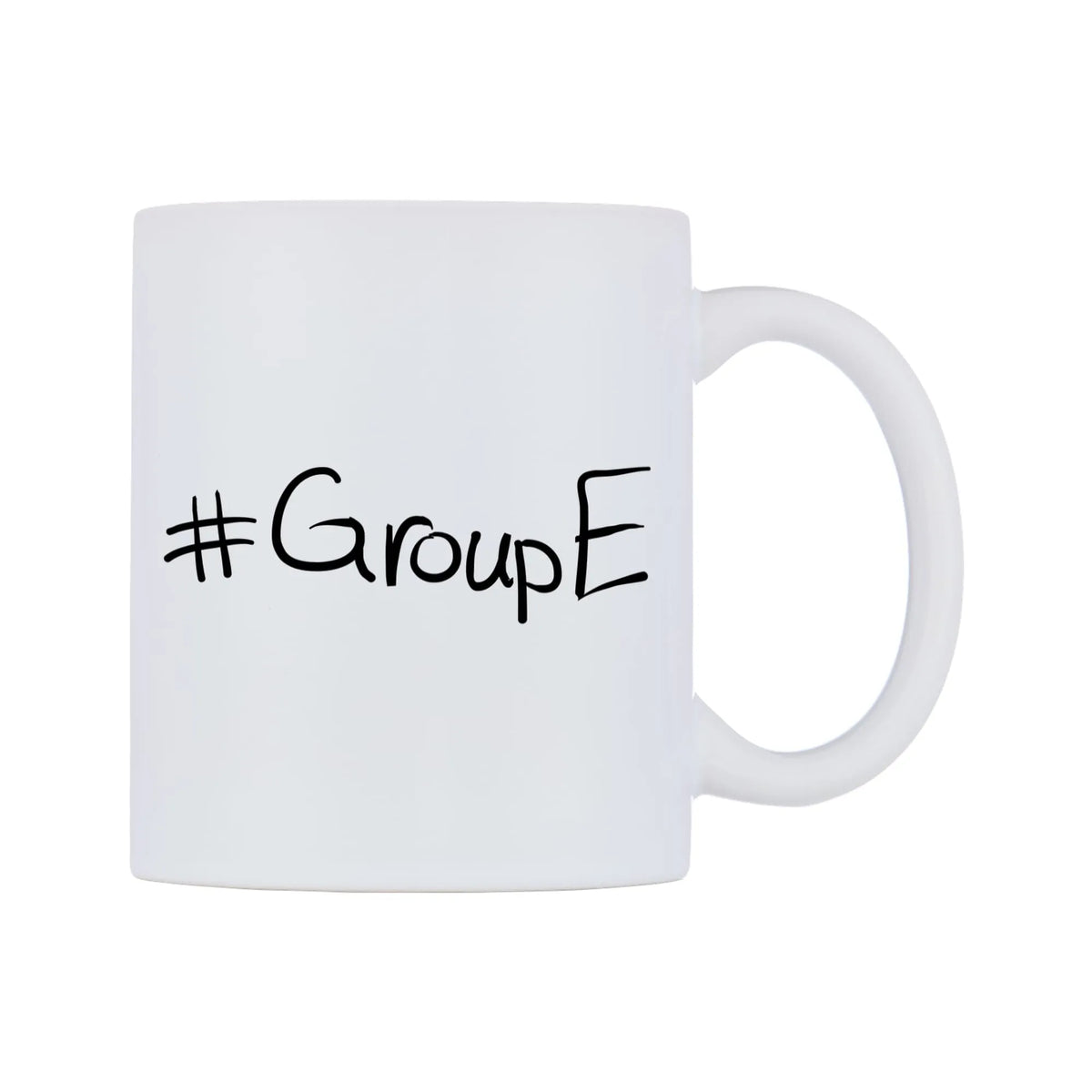 GroupE Mug — mug, left side, on a white background