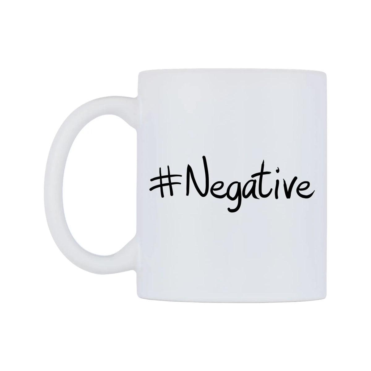 Negative Mug — mug, right side, on a white background