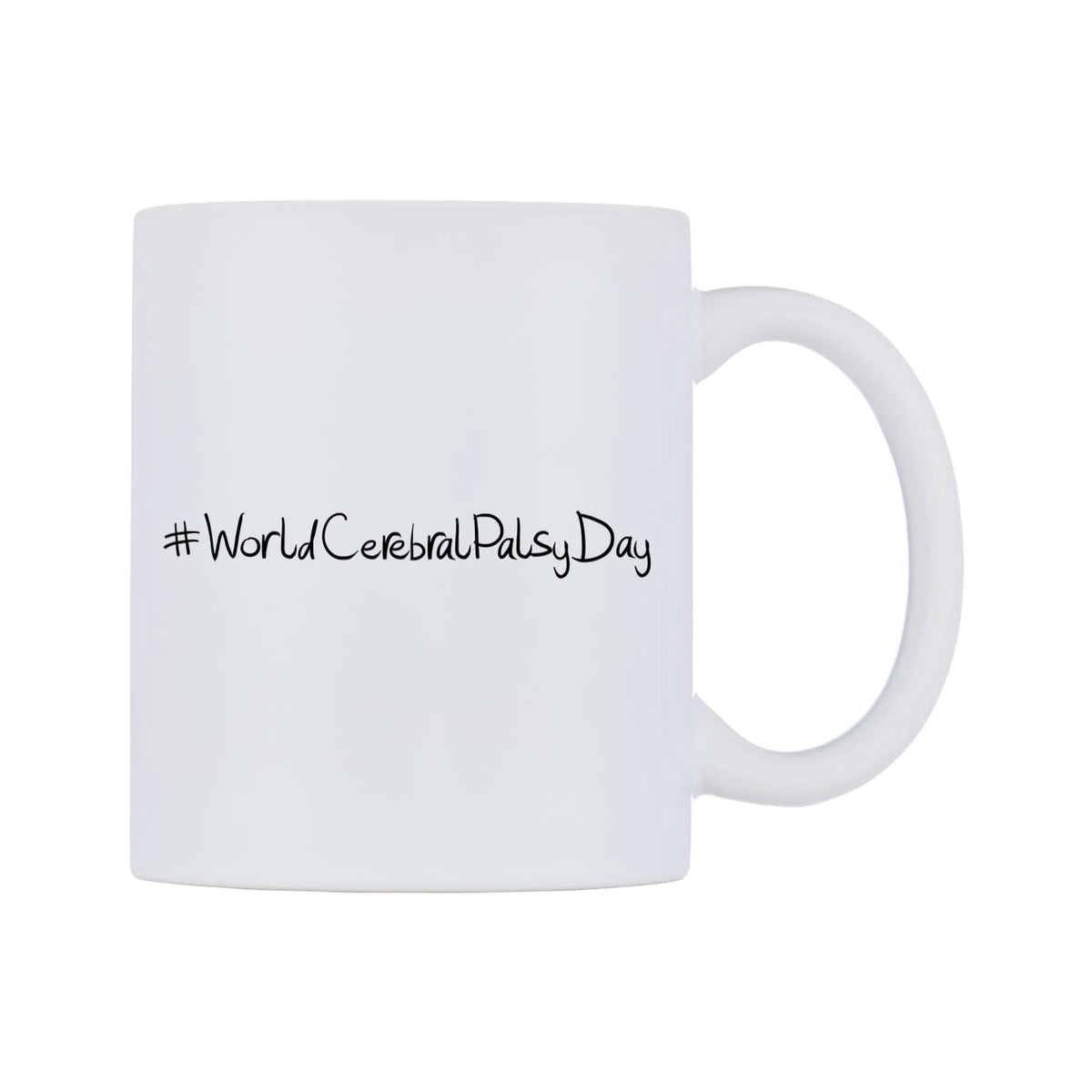 WorldCerebralPalsyDay Mug — mug, left side, on a white background