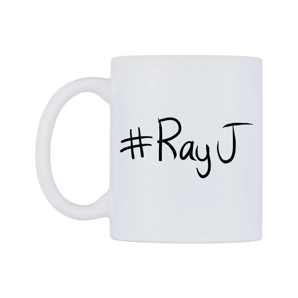 RayJ Mug — mug, right side, on a white background