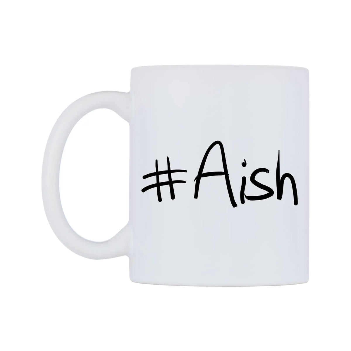 Aish Mug — mug, right side, on a white background