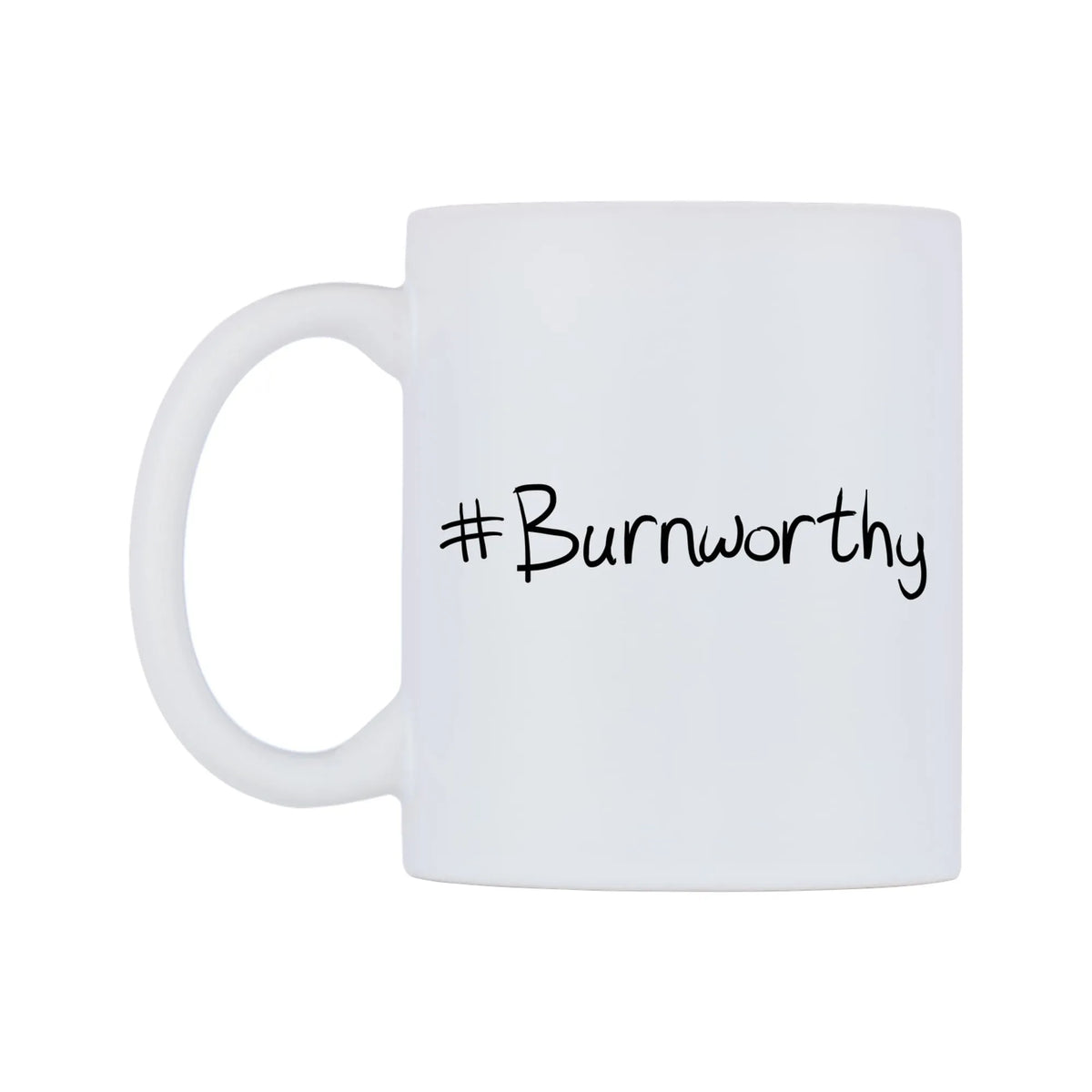 Burnworthy Mug — mug, right side, on a white background