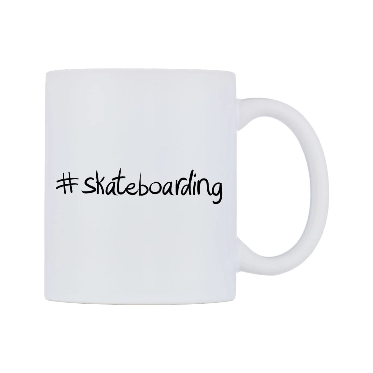 skateboarding Mug — mug, left side, on a white background