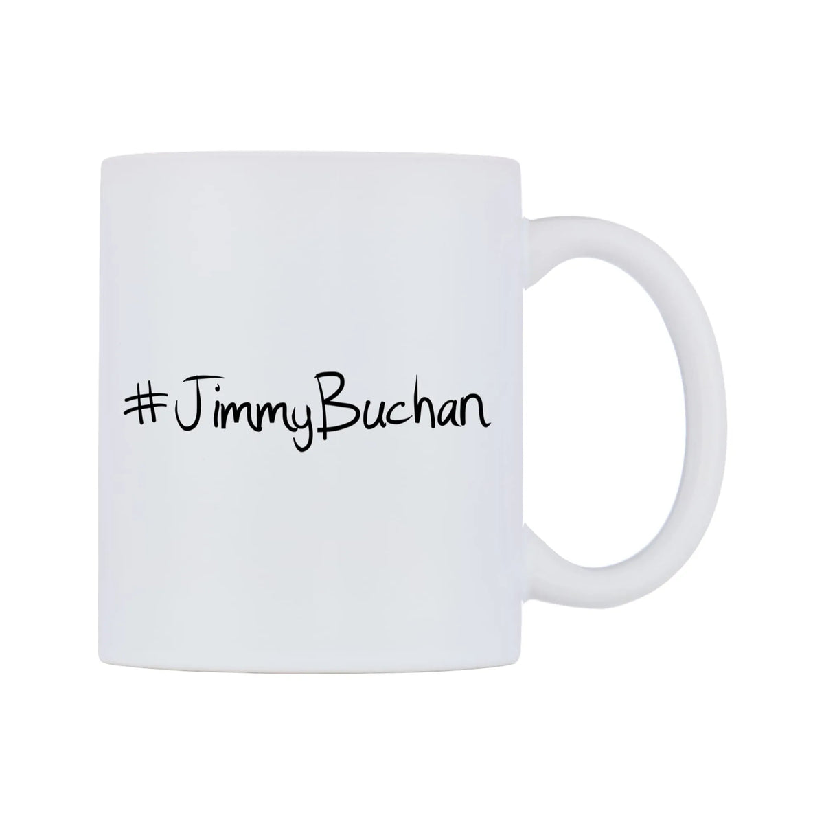 JimmyBuchan Mug — mug, left side, on a white background