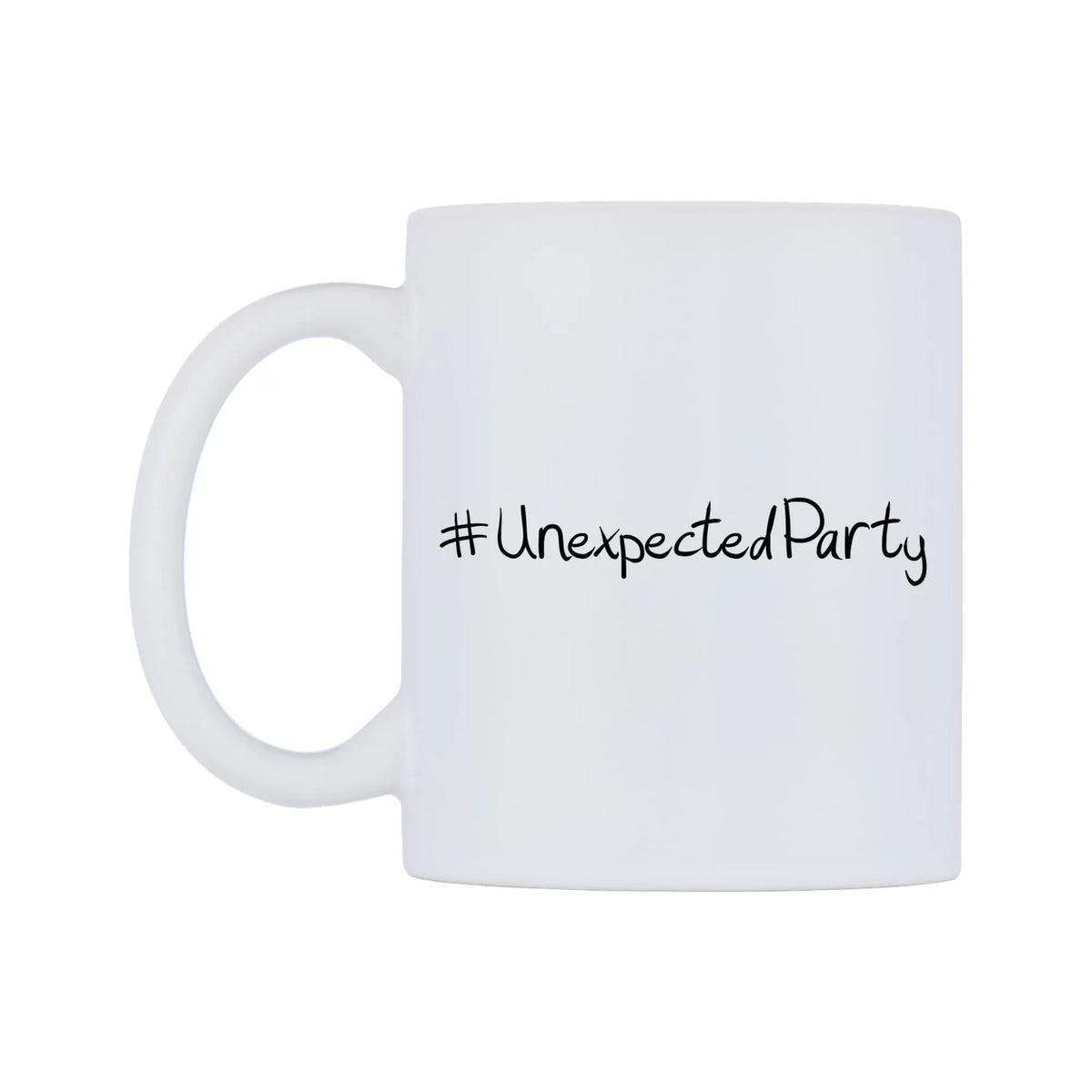 UnexpectedParty Mug — mug, right side, on a white background
