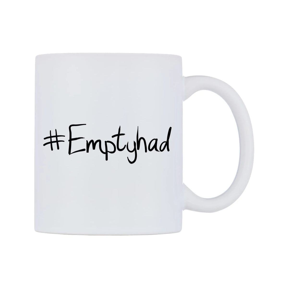 Emptyhad Mug — mug, left side, on a white background