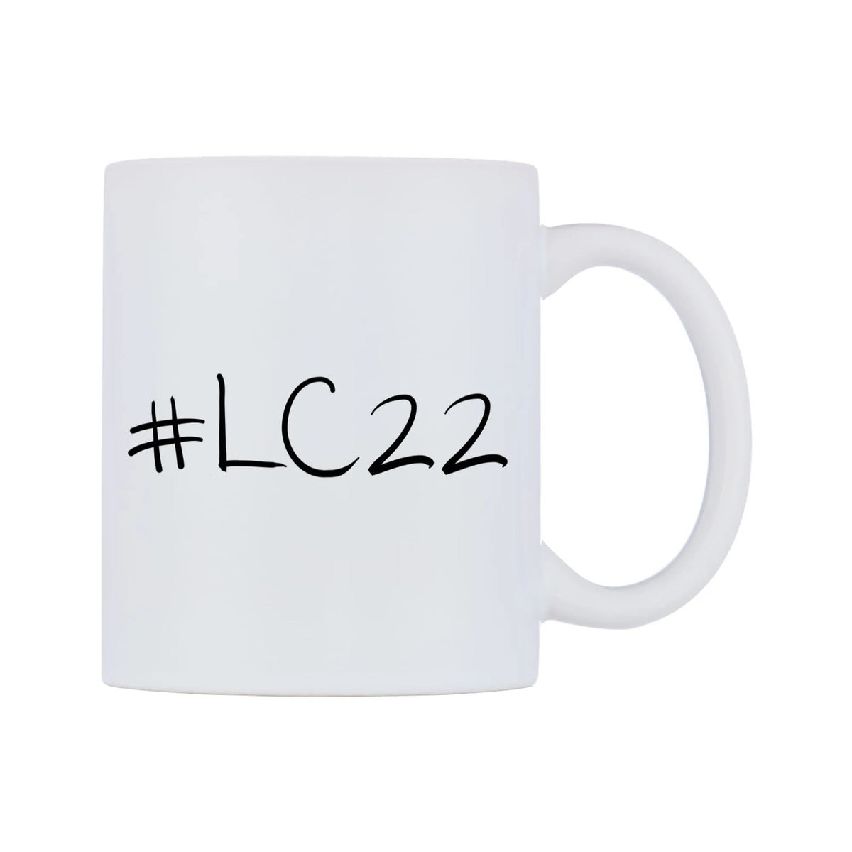 LC22 Mug — mug, left side, on a white background
