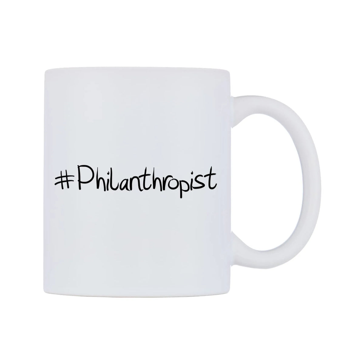 Philanthropist Mug — mug, left side, on a white background