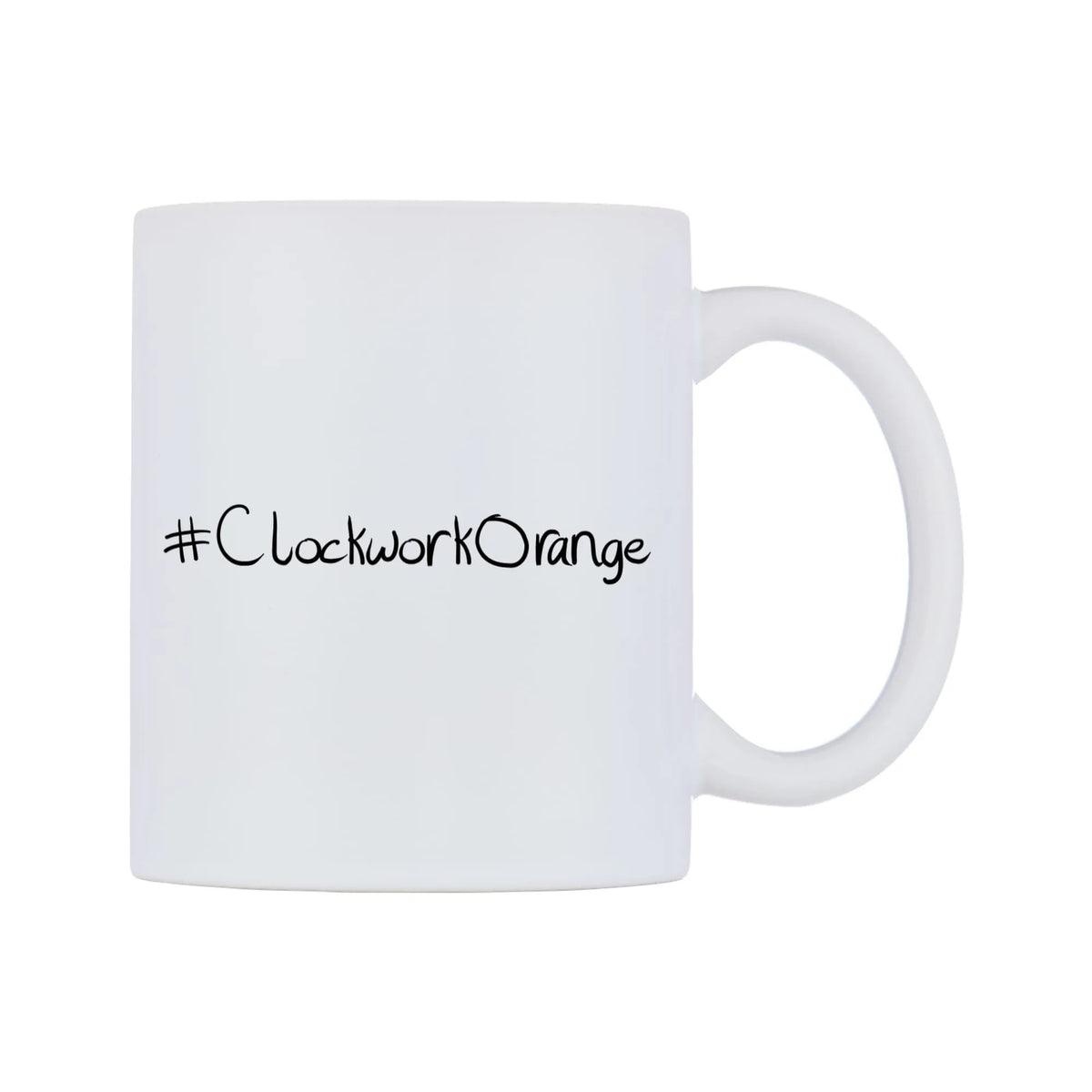 ClockworkOrange Mug — mug, left side, on a white background