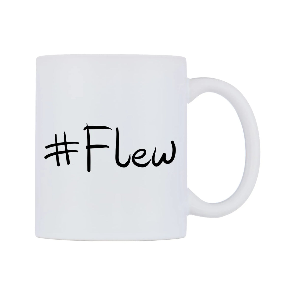 Flew Mug — mug, left side, on a white background