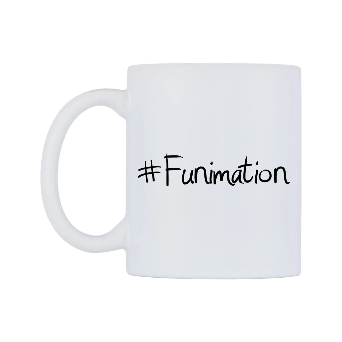 Funimation Mug — mug, right side, on a white background
