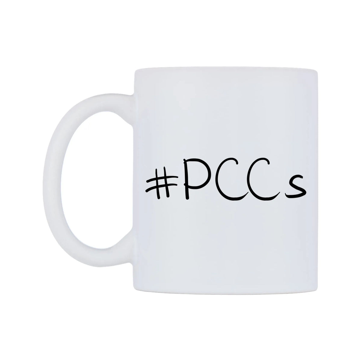 PCCs Mug — mug, right side, on a white background