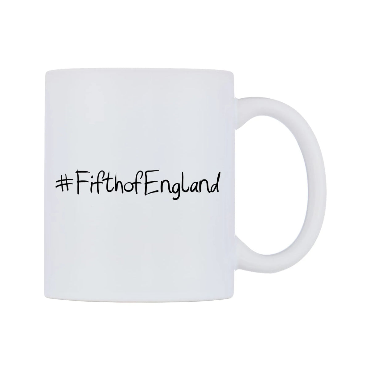 FifthofEngland Mug — mug, left side, on a white background