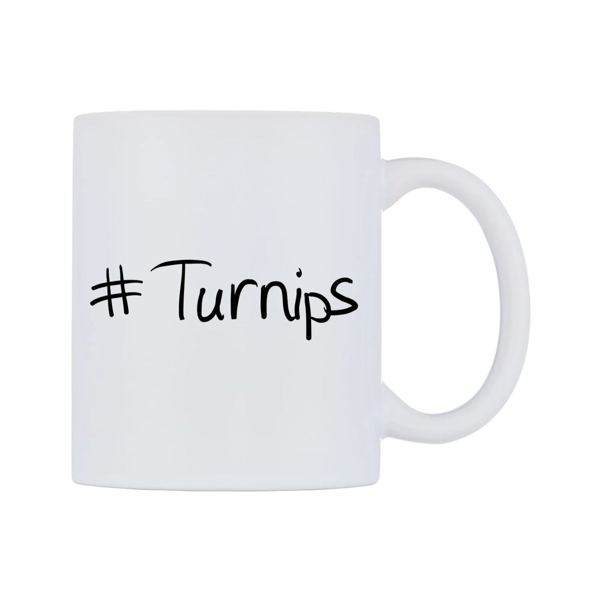 Turnips Mug — mug, left side, on a white background