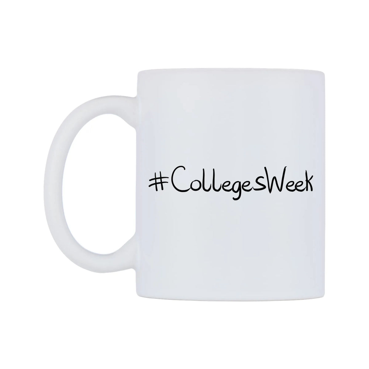 CollegesWeek Mug — mug, right side, on a white background