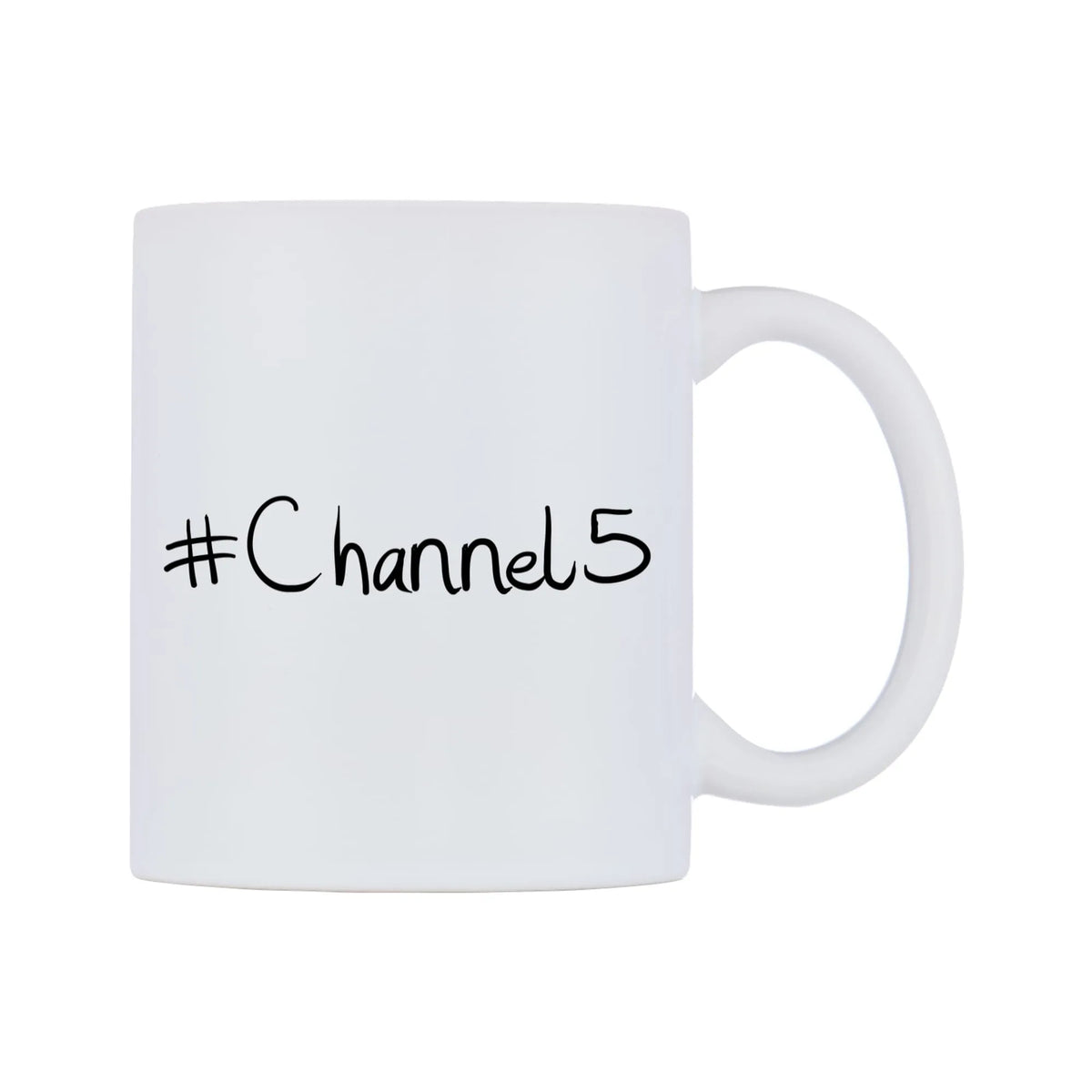 Channel5 Mug — mug, left side, on a white background