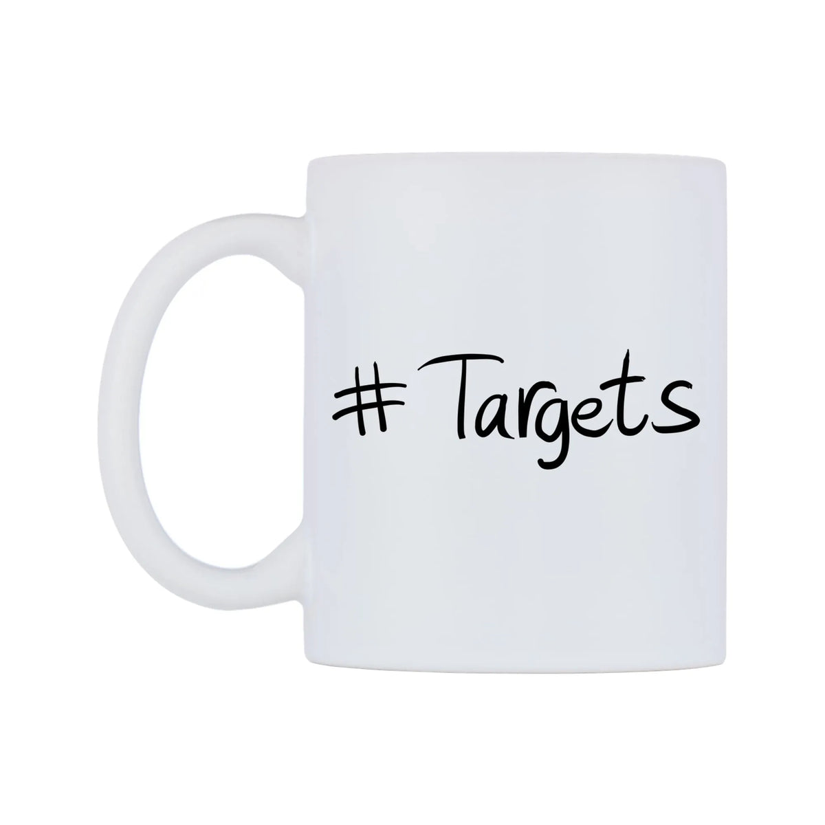 Targets Mug — mug, right side, on a white background