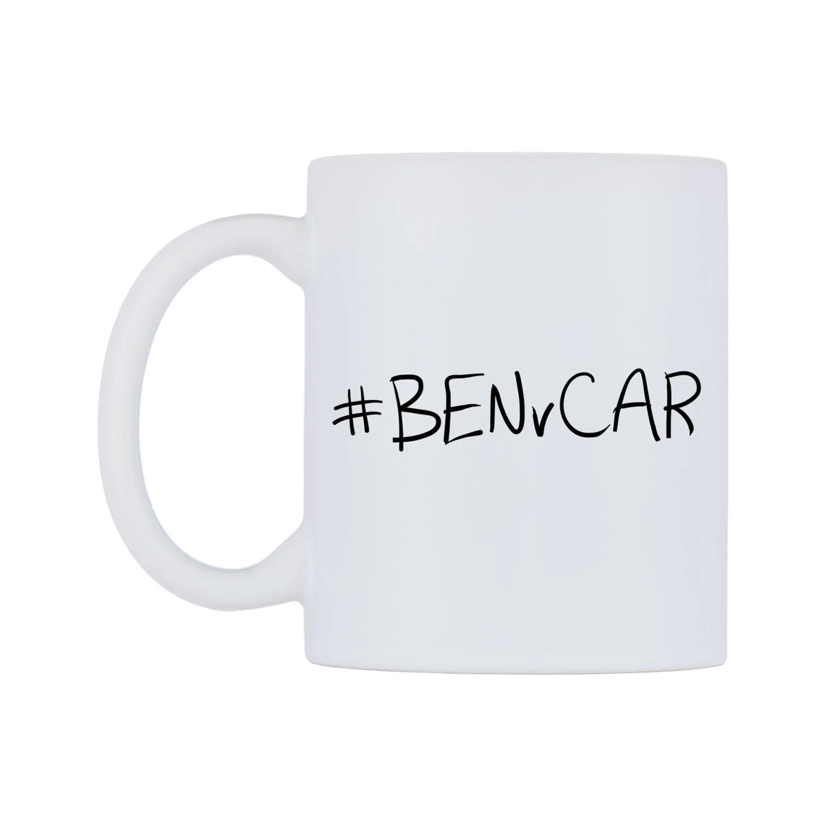 BENvCAR Mug — mug, right side, on a white background