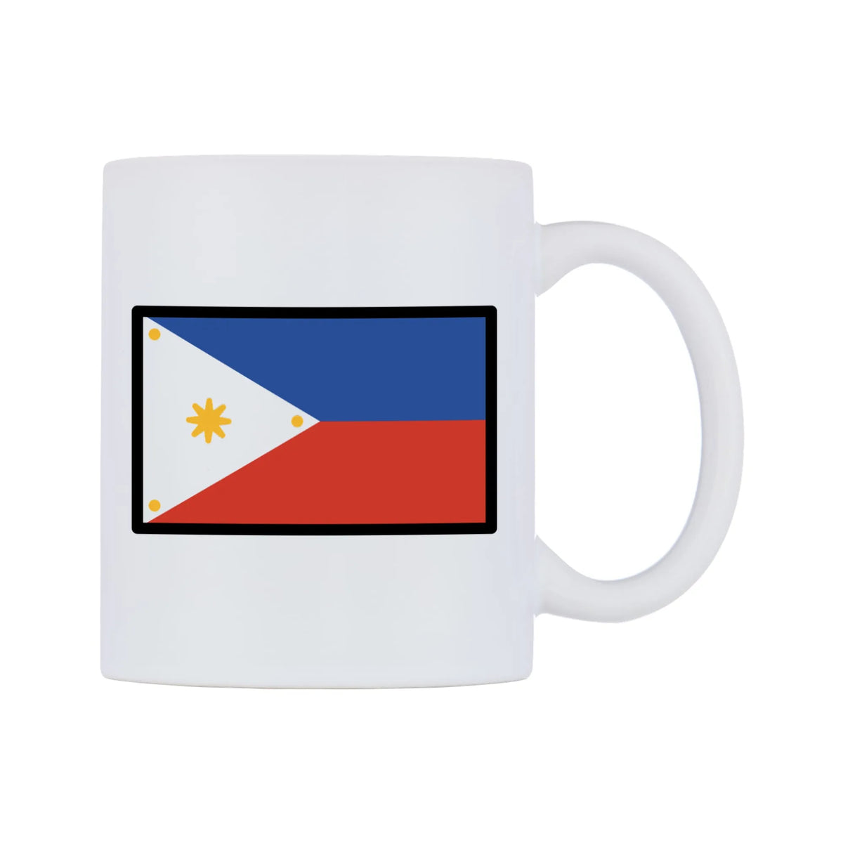 Philippines Flag Emoji Mug — mug, left side, on a white background