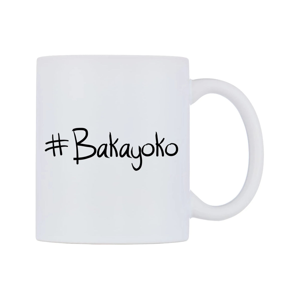 Bakayoko Mug — mug, left side, on a white background