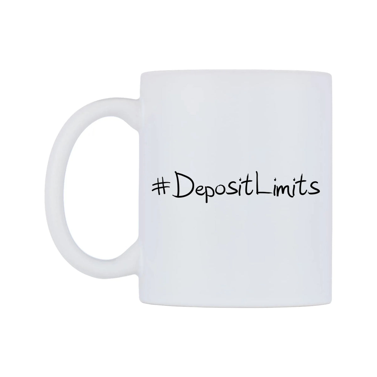 DepositLimits Mug — mug, right side, on a white background