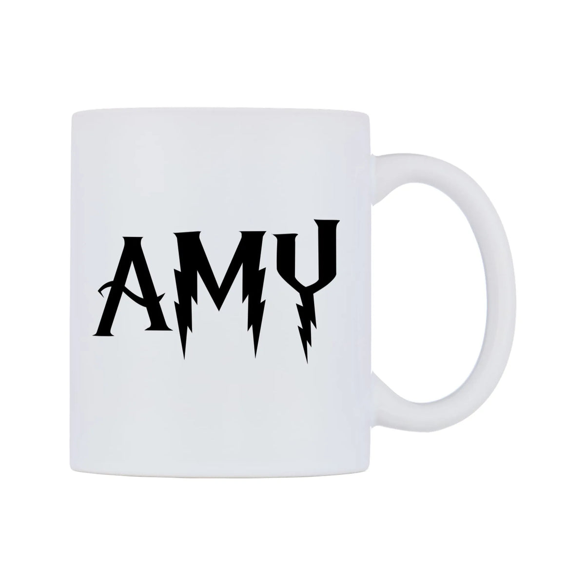 Amy - Wizard Themed Mug — white 11oz gloss mug, left side, on a white background