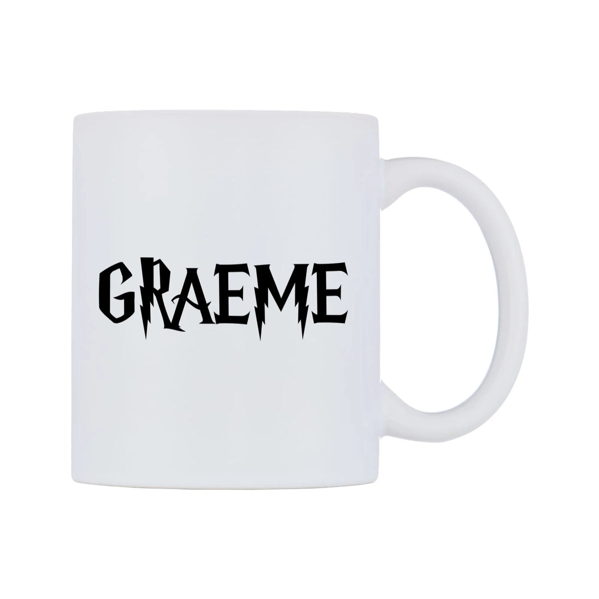 Graeme - Wizard Themed Mug — mug, left side, on a white background