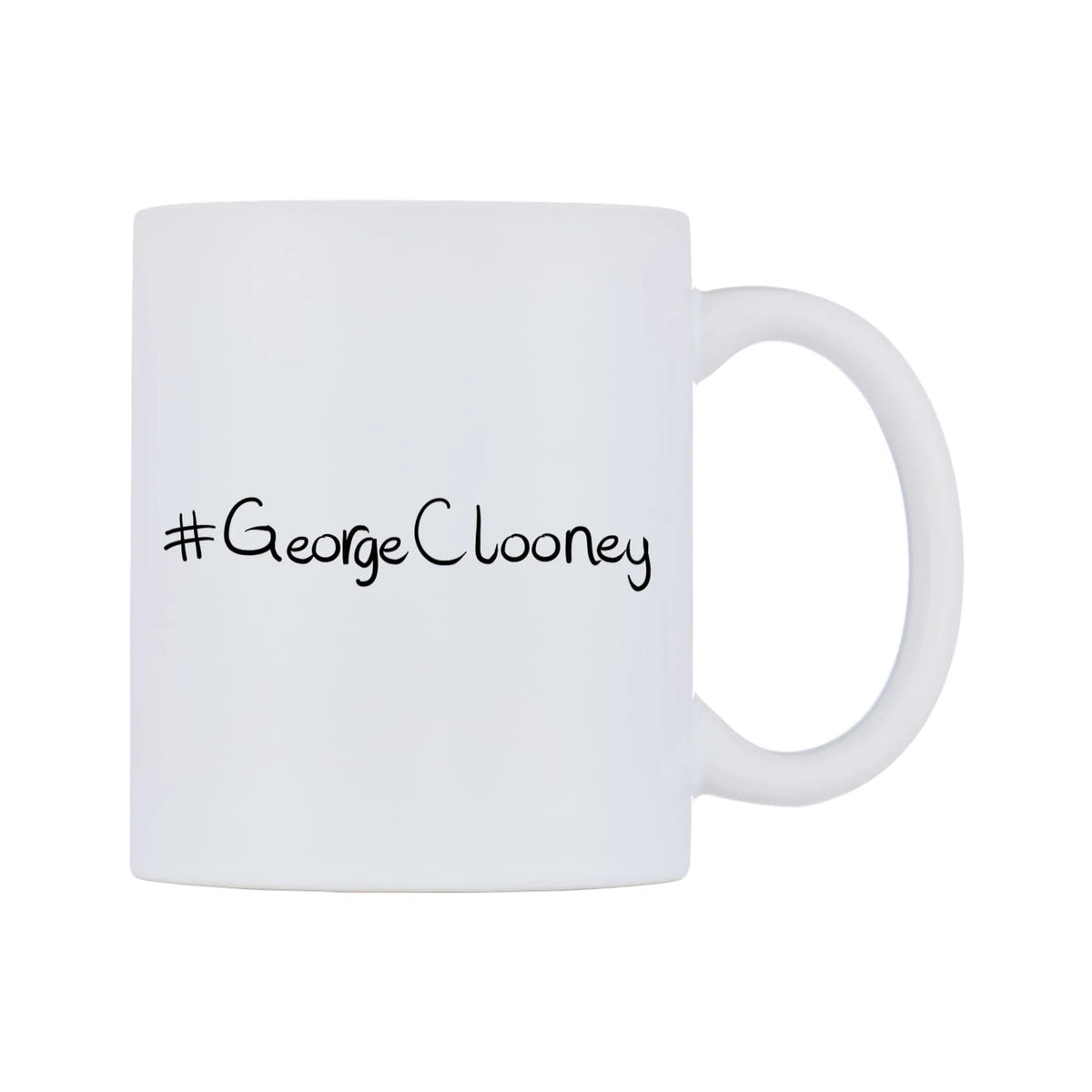 GeorgeClooney Mug — mug, left side, on a white background