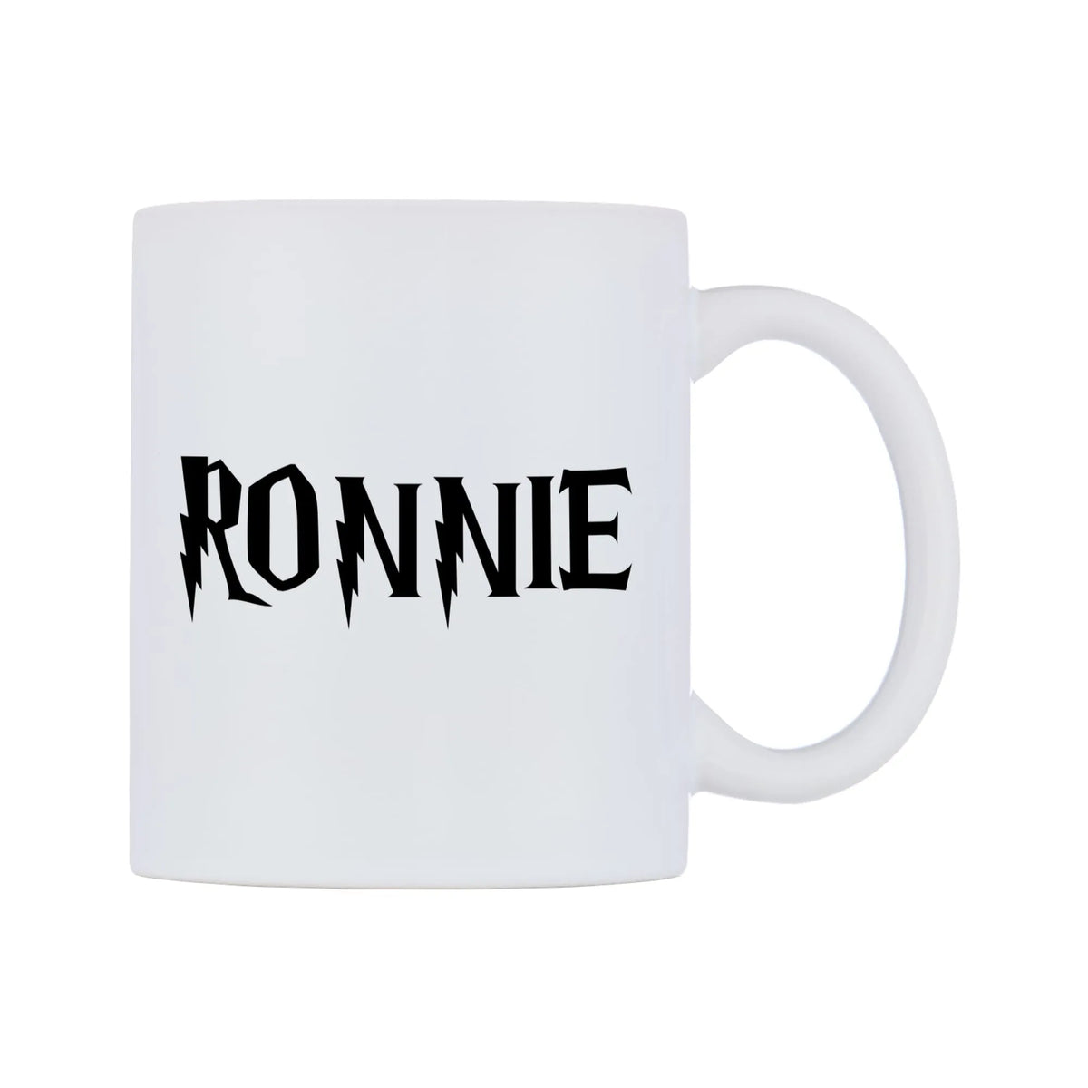 Ronnie - Wizard Themed Mug — white 11oz gloss mug, left side, on a white background