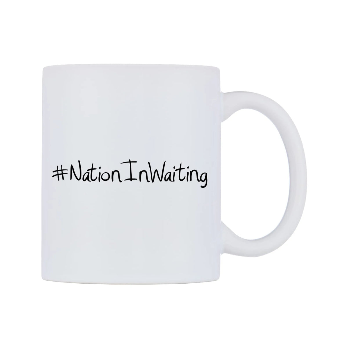 NationInWaiting Mug — mug, left side, on a white background