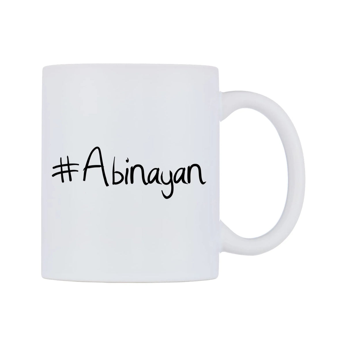 Abinayan Mug — mug, left side, on a white background
