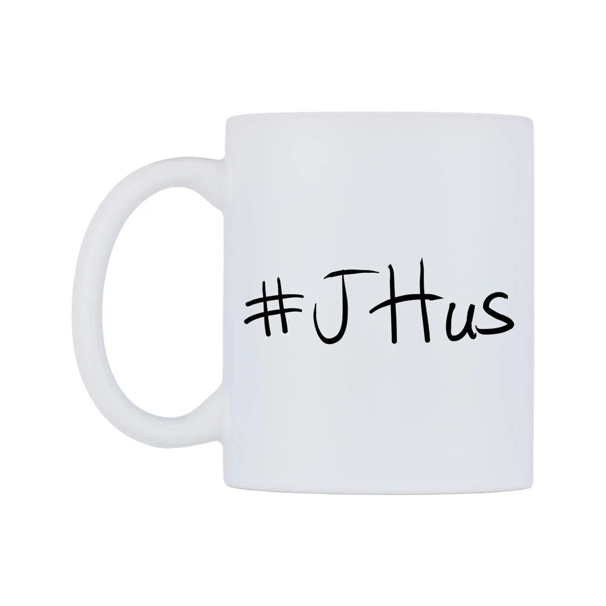 JHus Mug — mug, right side, on a white background