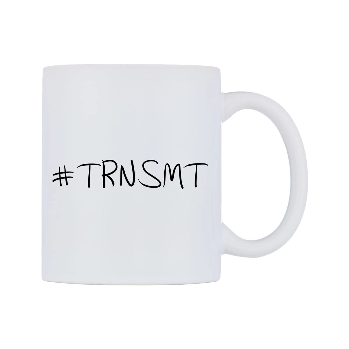 TRNSMT Mug — mug, left side, on a white background