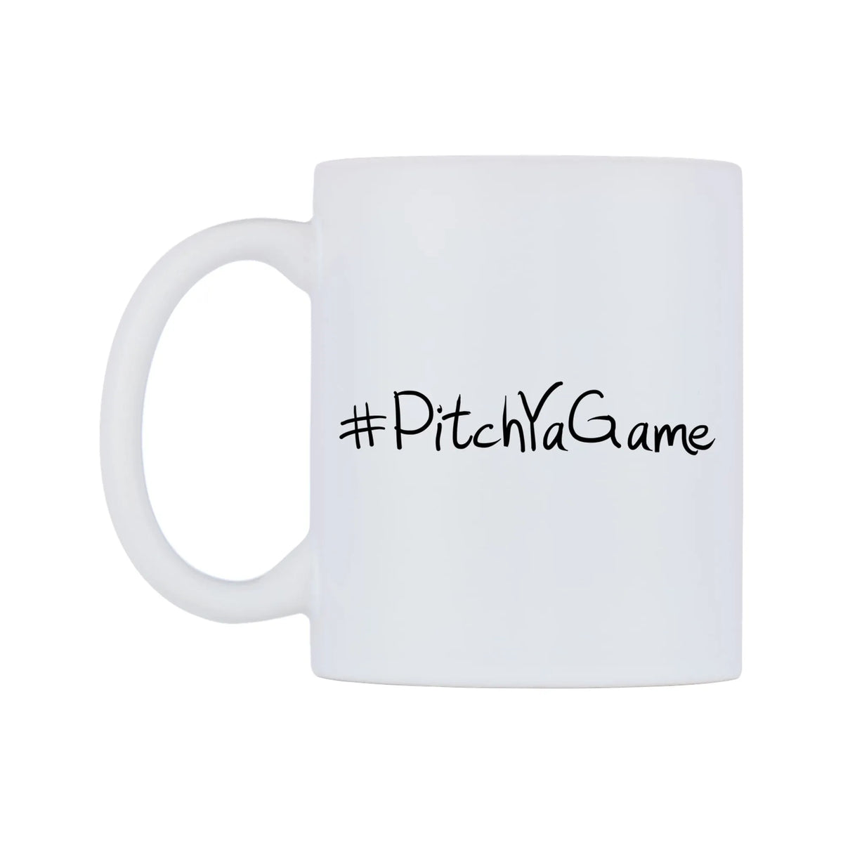 PitchYaGame Mug — mug, right side, on a white background