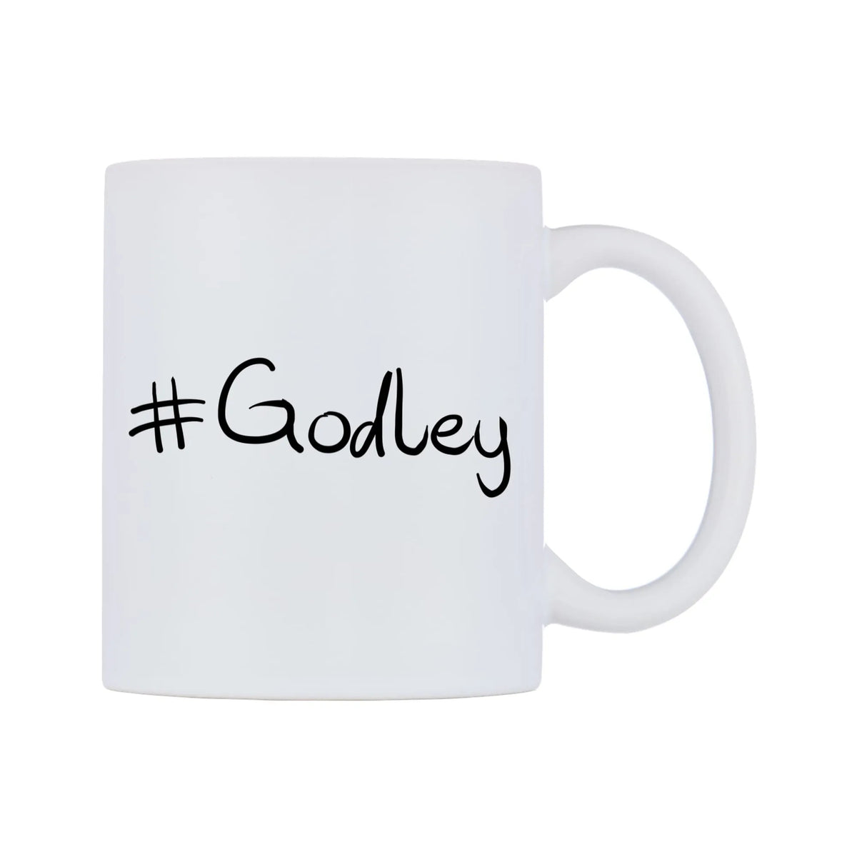 Godley Mug — mug, left side, on a white background