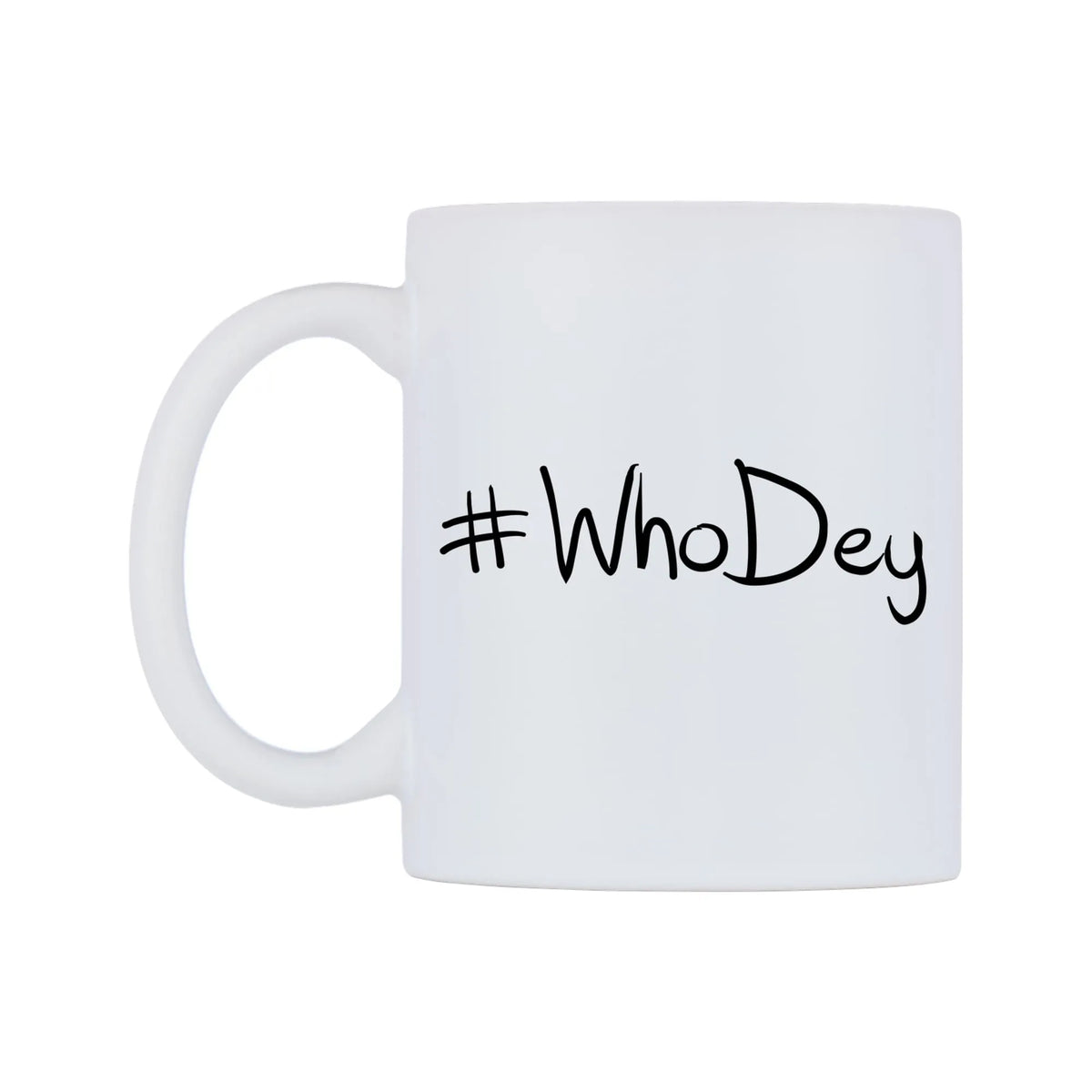 WhoDey Mug — mug, right side, on a white background