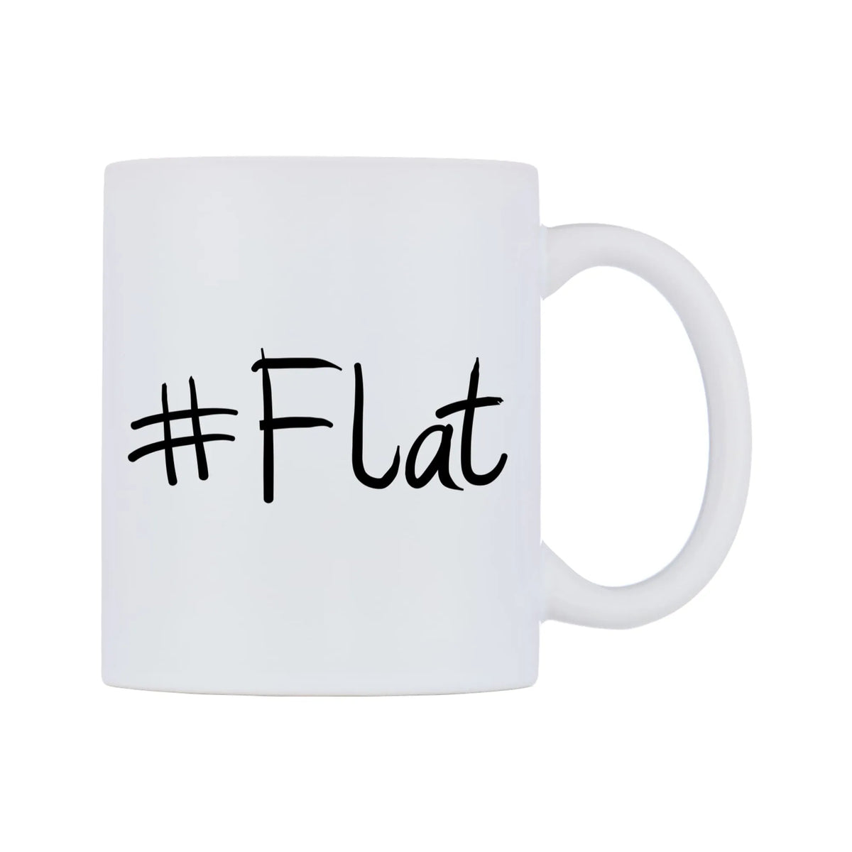 Flat Mug — mug, left side, on a white background