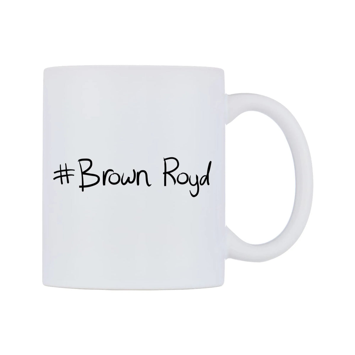 Brown Royd Mug — mug, left side, on a white background