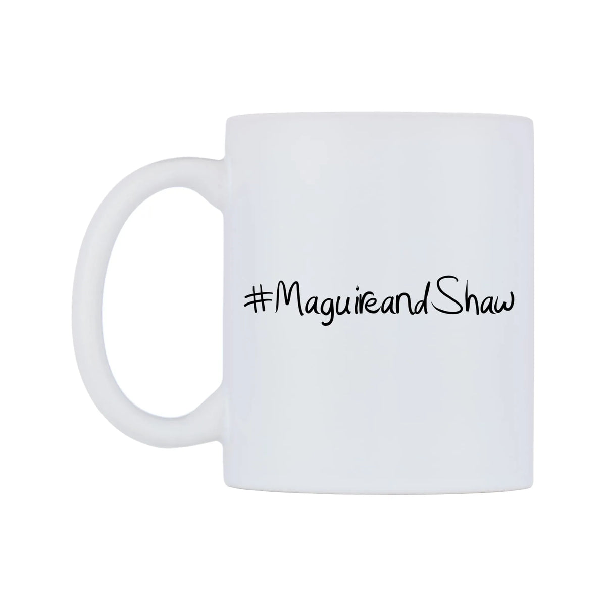 MaguireandShaw Mug — mug, right side, on a white background