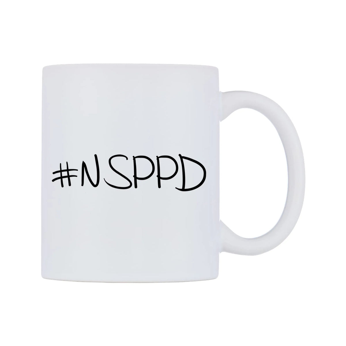 NSPPD Mug — mug, left side, on a white background